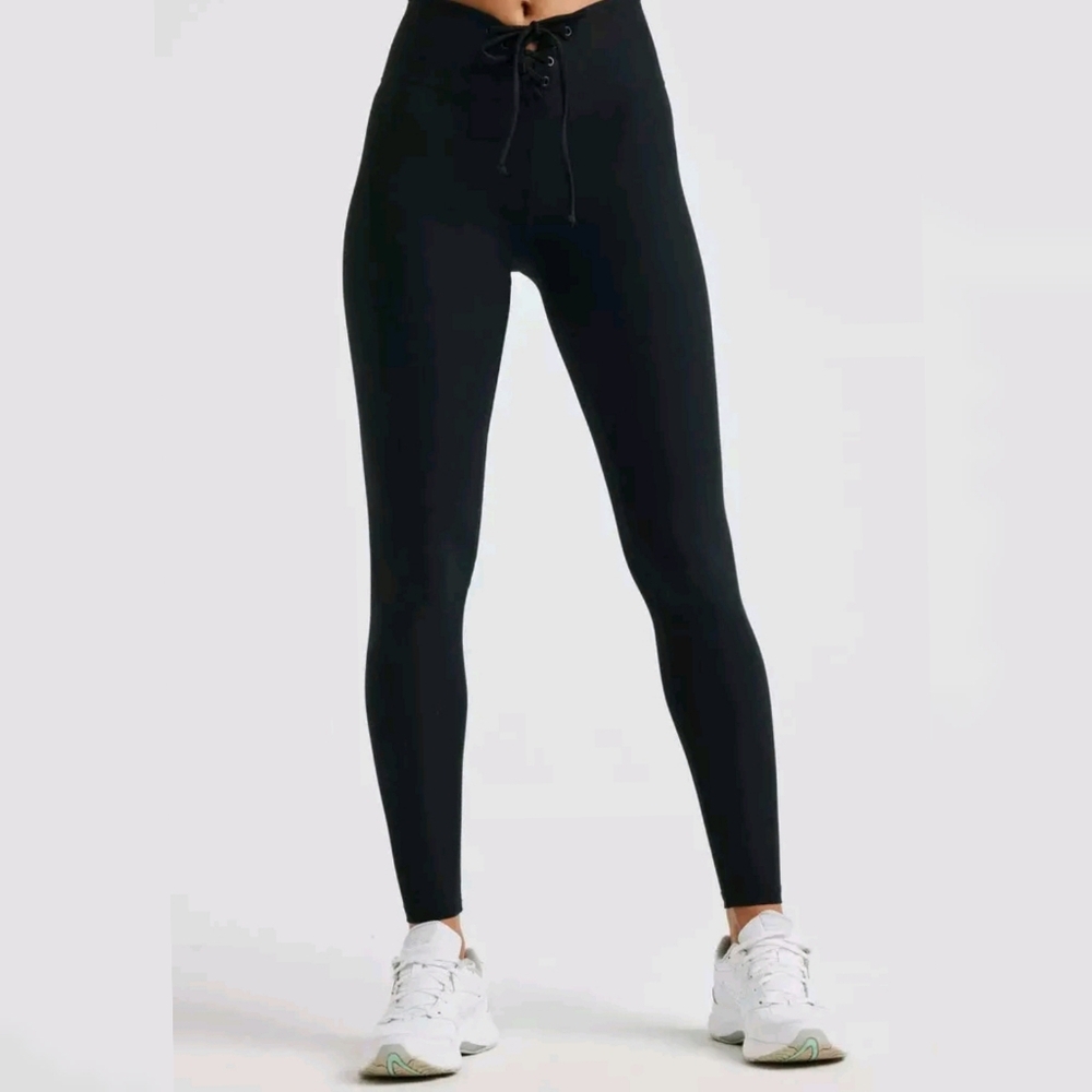 Year Of Ours Laceup Ribbed Football Leggings